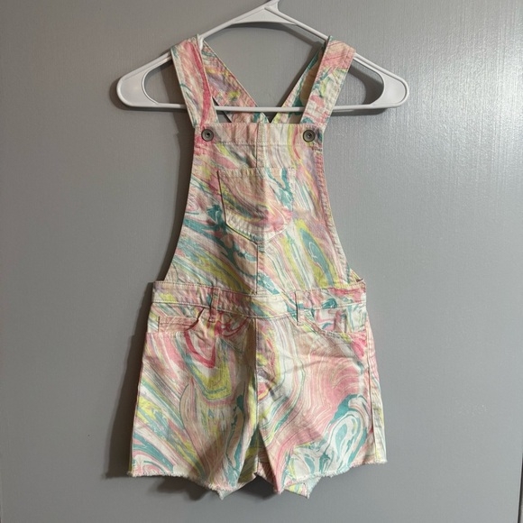 The Children's Place Overalls Size 8 in Pink and White - Picture 7 of 7
